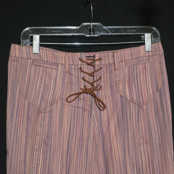 VIEW made in USA Women's Stripped Hippy Boho Pants - Pink Multi - Sz 4* - Picture 2 of 4